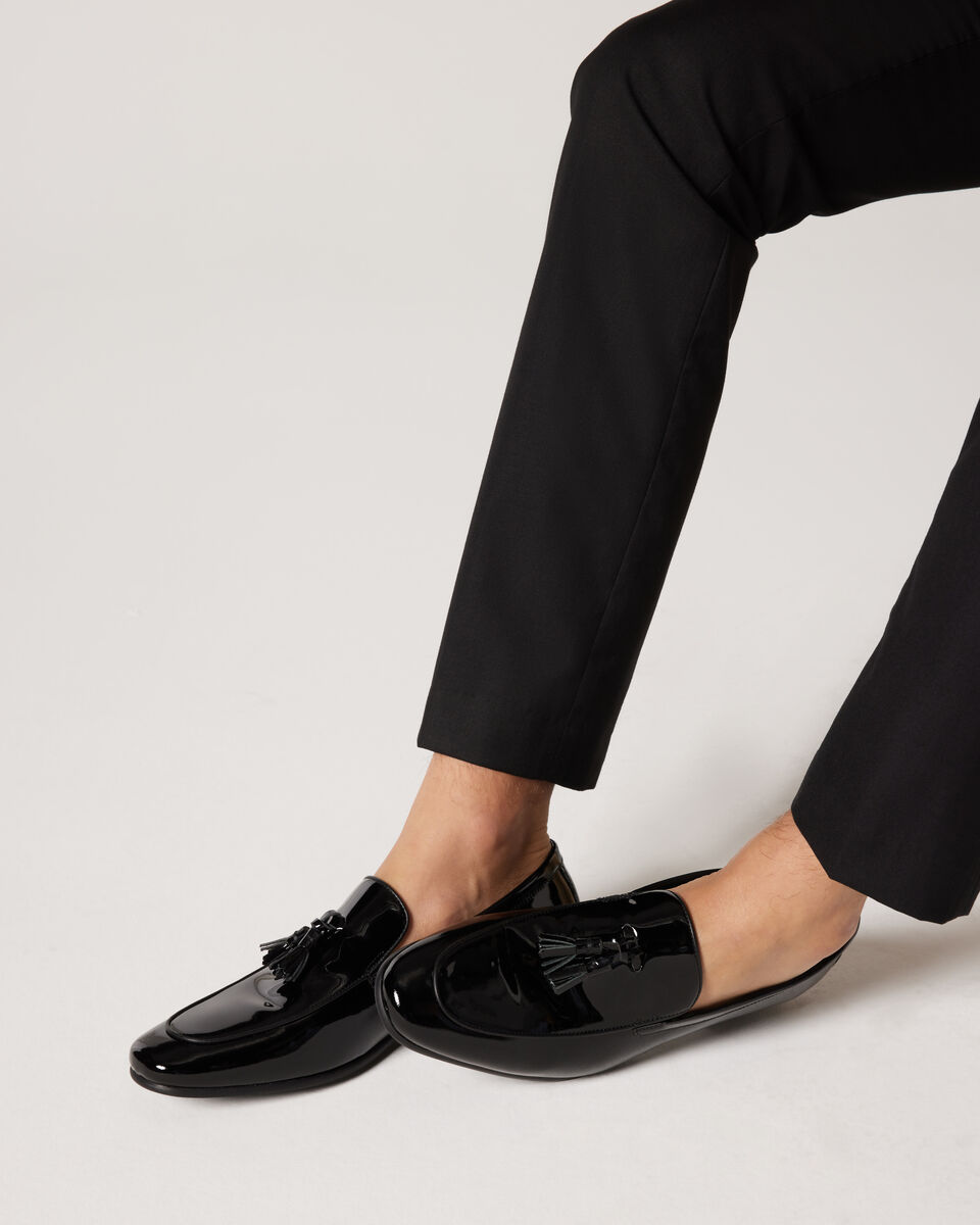 Patent Leather Tassel Loafer